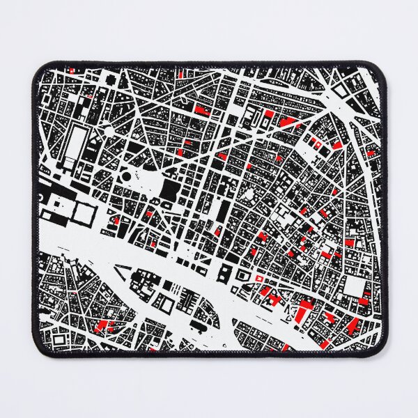 Item preview, Map of Paris, France, with its schools in color designed and sold by jean-nicolas.