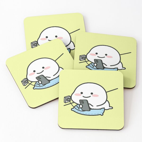 Item preview, Cute White Pentol Charging The Mobile Phone designed and sold by malconerh.