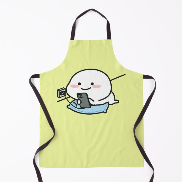 Item preview, Cute White Pentol Charging The Mobile Phone designed and sold by malconerh.