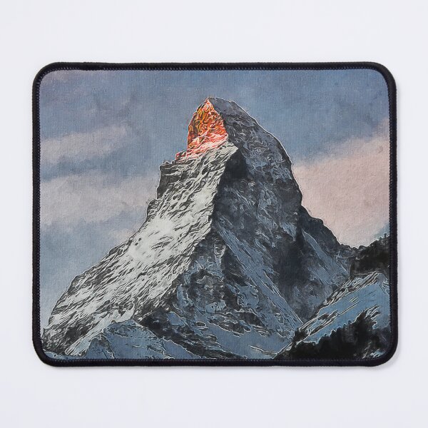 Item preview, Matterhorn Mountain Switzerland Zermatt, European Swiss Alps Mountains, Winter Matterhorn Landscape Oil Paint, Switzerland Highest Peak designed and sold by Paintcorner.