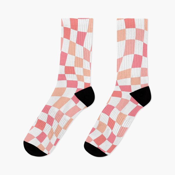 Item preview, Trippy Checks in Blush and Pink Tones on White designed and sold by kierkegaard.