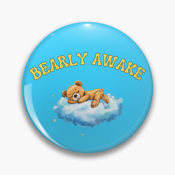 Item preview, Bearly Awake Sleeping Teddy Bear designed and sold by to-esu.