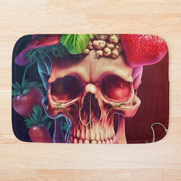 Item preview, skull with strawberries designed and sold by IA-Power.