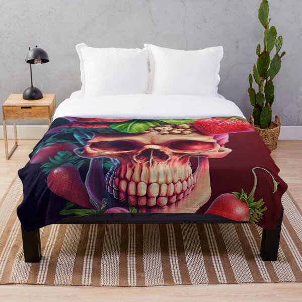 Item preview, skull with strawberries designed and sold by IA-Power.