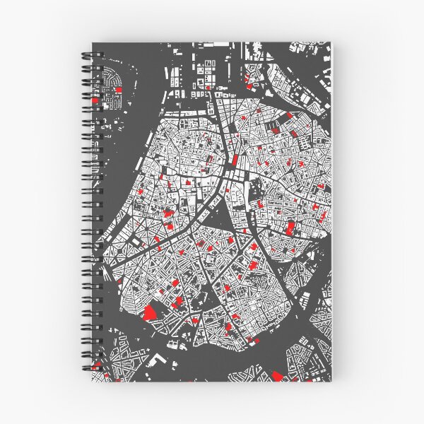 Item preview, Map of Anvers, Belgium,  with its schools in color designed and sold by jean-nicolas.