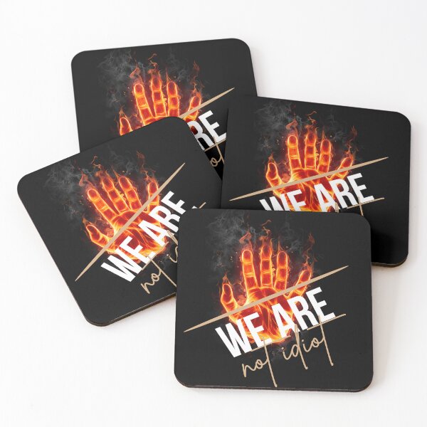 Item preview, WE ARE NOT IDIOT. designed and sold by ELEGANTRETRO.