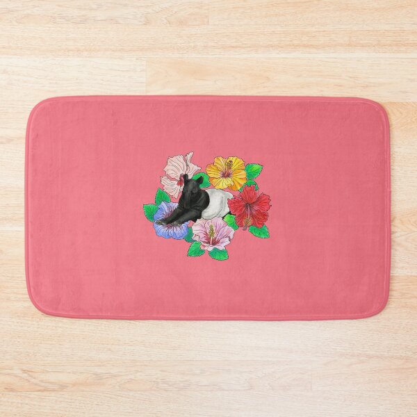 Item preview, Malayan Tapir and Hibiscus - Pink designed and sold by YuNikDraw.