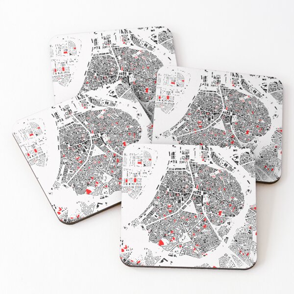 Item preview, Copie de Map of Anvers, Belgium,  with its schools in color designed and sold by jean-nicolas.