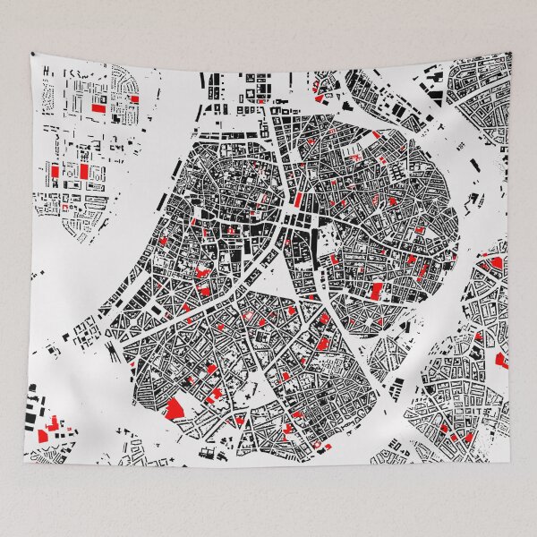 Item preview, Copie de Map of Anvers, Belgium,  with its schools in color designed and sold by jean-nicolas.