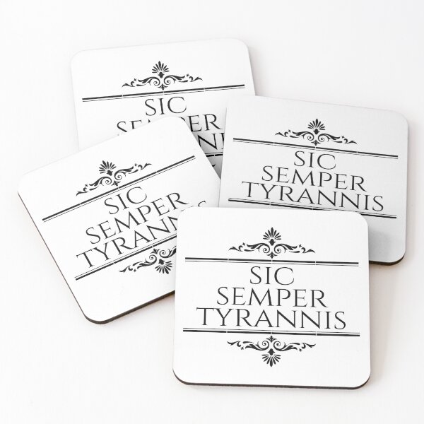 Item preview, Sic Semper Tyrannis Thus Always To Tyrants Stacked Black - Latin Phrases designed and sold by ElementJourney.