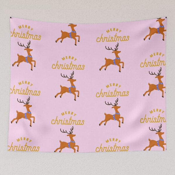 Item preview, Merry Christmas Reindeer designed and sold by LisaMichelleArt.