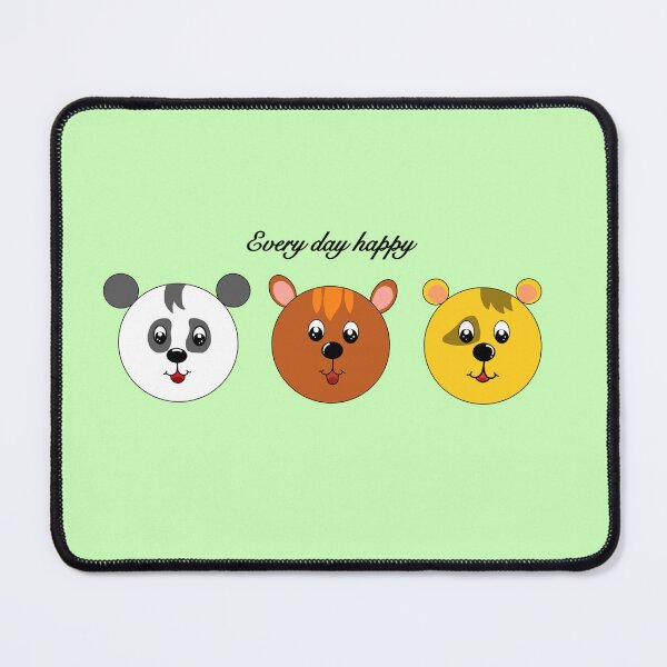 Item preview, Three happy round bears designed and sold by Moonlight Rabbit.