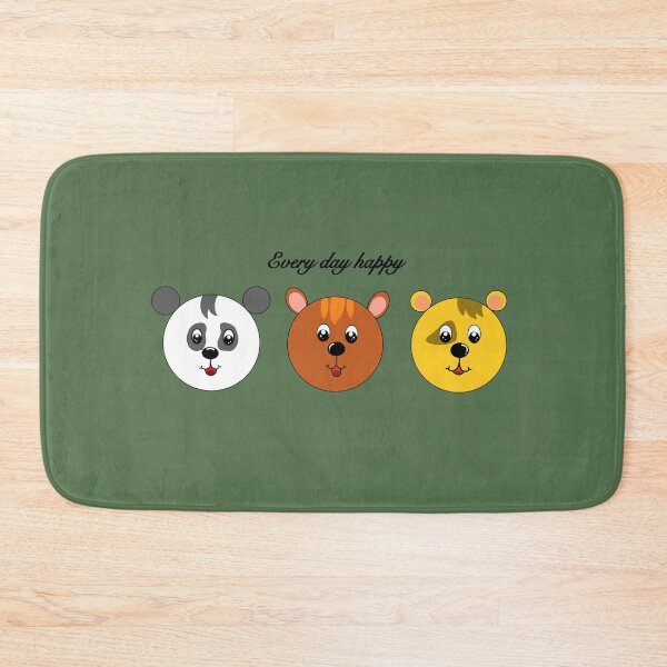 Item preview, Three happy round bears designed and sold by Moonlight Rabbit.