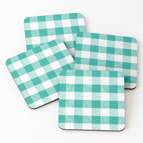 Item preview, Vivid Arcadia green gingham designed and sold by coverinlove.