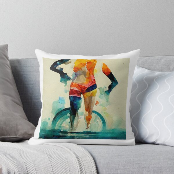 Item preview, Aqua Color Cylcing or Triathlon Picture designed and sold by shopbikeshirt.