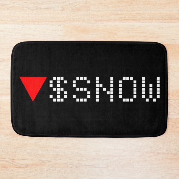Item preview, Snowflake Inc. - SNOW - Stock Ticker Red - White Font designed and sold by frankyou.