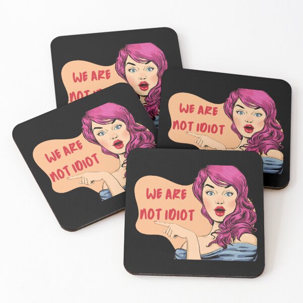 Item preview, WE ARE NOT IDIOT. designed and sold by ELEGANTRETRO.