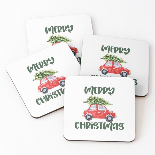 Item preview, Watercolor Christmas Car, Merry Christmas  designed and sold by AlfabetDesign.