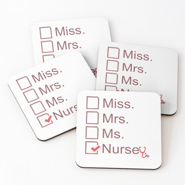 Artikelvorschau,  Miss Mrs Ms Nurse Checklist Nurse meme entworfen und verkauft von LilaDiams.