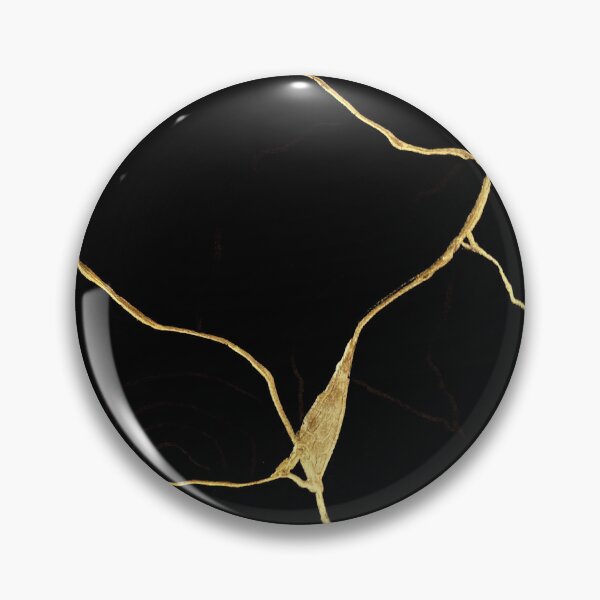 Item preview, Japanese Black and Gold Kintsugi Art designed and sold by artenvironments.