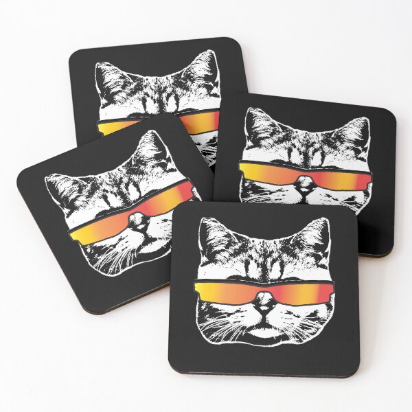 Item preview, Cat retro vintage sunset rainbow designed and sold by Sara13t.
