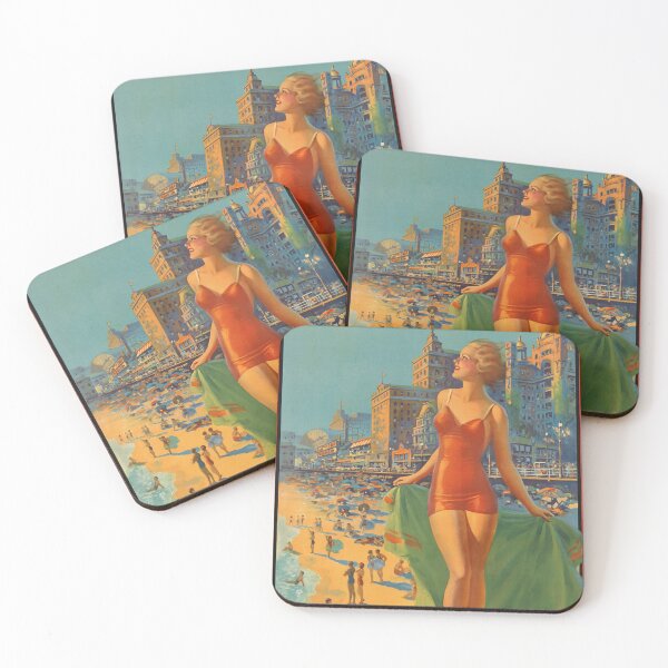 Item preview, Atlantic City Vintage Travel Poster New Jersey Vintage Travel Art designed and sold by cutesy.