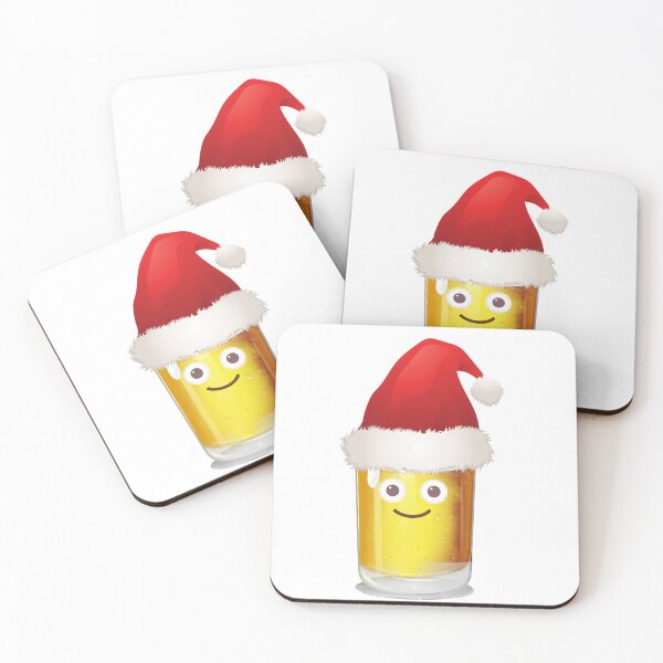 Item preview, christmas, beer with hat, nicholas, light beer, santa claus designed and sold by theherbst131313.