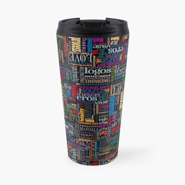 Jungian Psychology Word Cloud Travel Mug