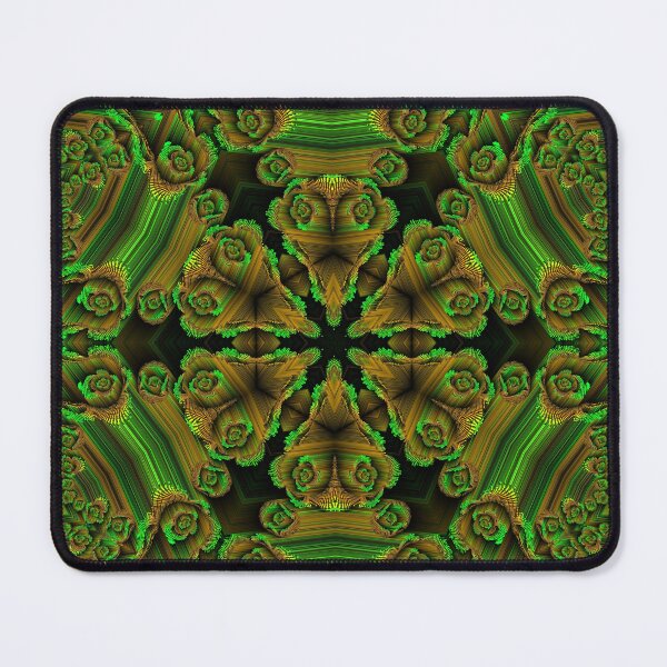 Item preview, bright spring and autumn leaf brown and green kaleidoscopic design designed and sold by mister-john.