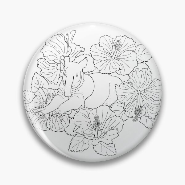 Item preview, Malayan Tapir and Hibiscus designed and sold by YuNikDraw.