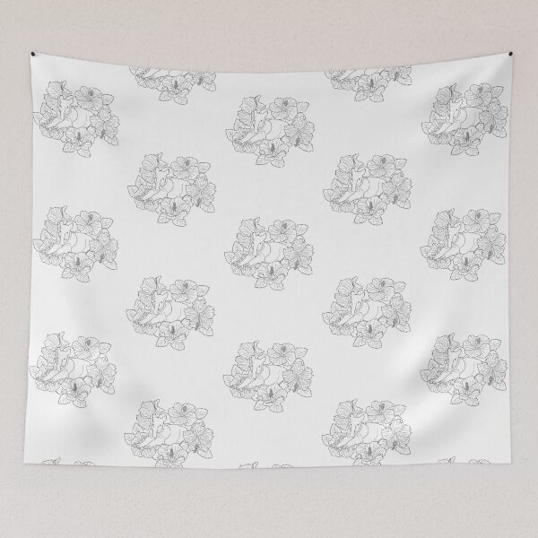 Item preview, Malayan Tapir and Hibiscus designed and sold by YuNikDraw.