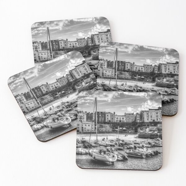 Item preview, Tenby Harbour Boats, Black And White designed and sold by Paul Thompson Photography.