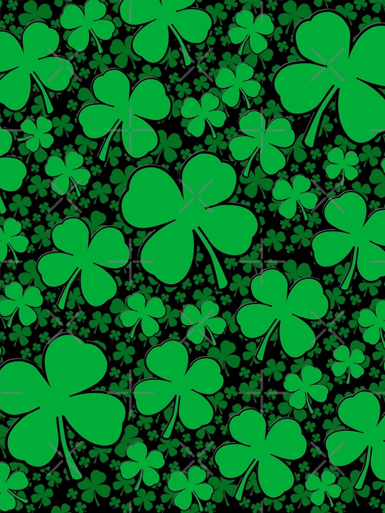A Shamrock Field for St Patrick's Day by Garaga