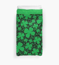 A Shamrock Field for St Patrick's Day Duvet Cover