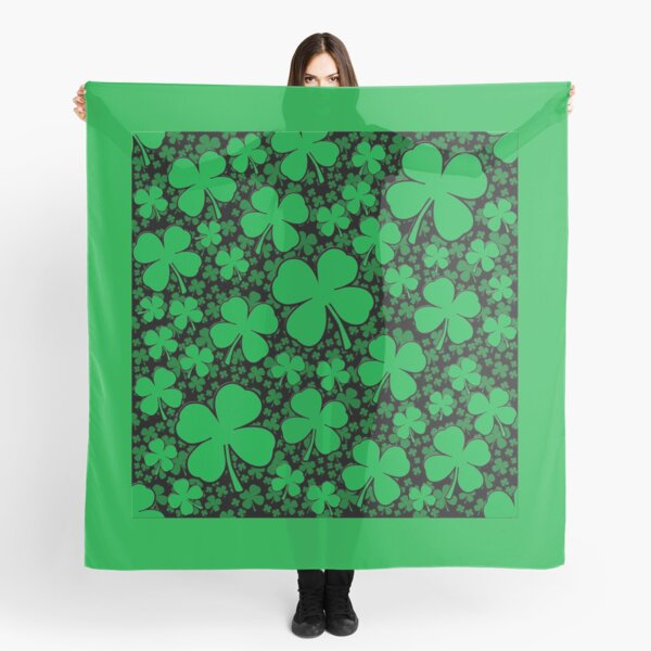 A Shamrock Field for St Patrick's Day Scarf