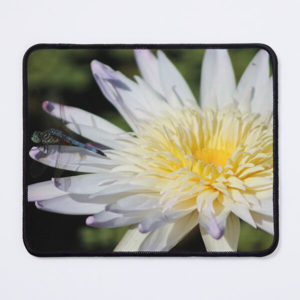 Item preview, Dragonfly on a white lotus flower designed and sold by Lexipooh76.