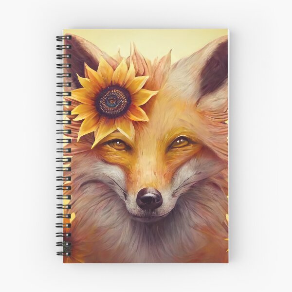 Item preview, fox with sunflower designed and sold by IA-Power.