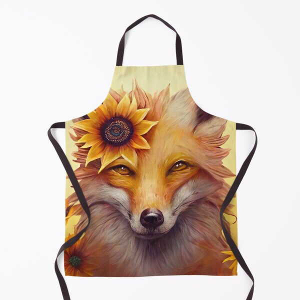 Item preview, fox with sunflower designed and sold by IA-Power.
