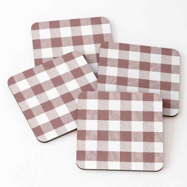 Item preview, Dark Spiced Apple red gingham designed and sold by coverinlove.