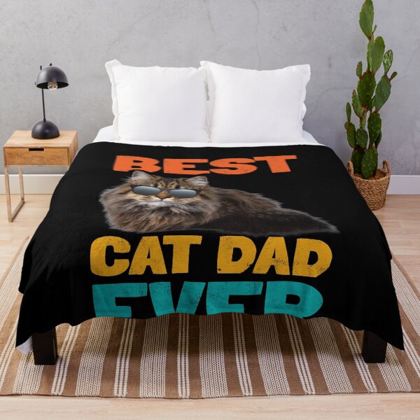 Item preview, Best Cat Dad Cat in Sunglasses Crazy Cat Dad Long Hair designed and sold by ibeargifts.