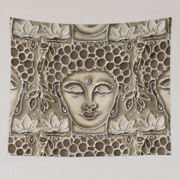 Item preview, Lotus Buddha Wellness Carving Art designed and sold by artenvironments.