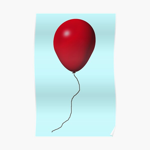 Red IT Balloon Poster