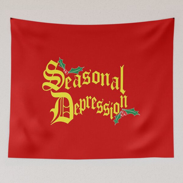 Item preview, Suéter de vacaciones Seasonal Depression designed and sold by B0red.