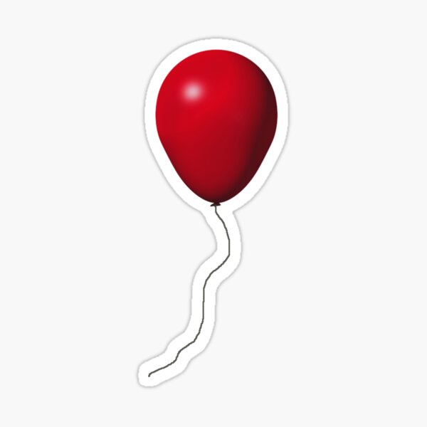 Red IT Balloon Sticker
