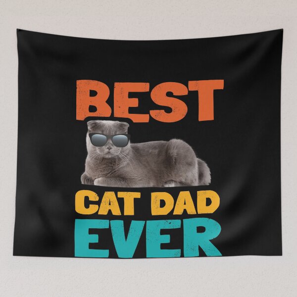 Item preview, Best Cat Dad Cat in Sunglasses Crazy Cat Dad short hair designed and sold by ibeargifts.