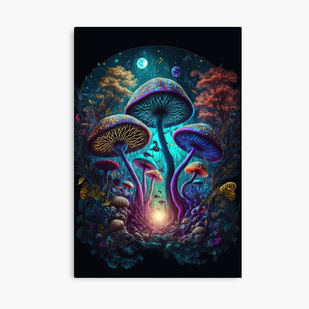 Enhanced forest Magic Mushrooms Psychedelic Trending