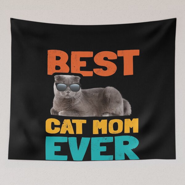 Item preview, Best Cat Mom Cat in Sunglasses Crazy Cat Lady short hair designed and sold by ibeargifts.