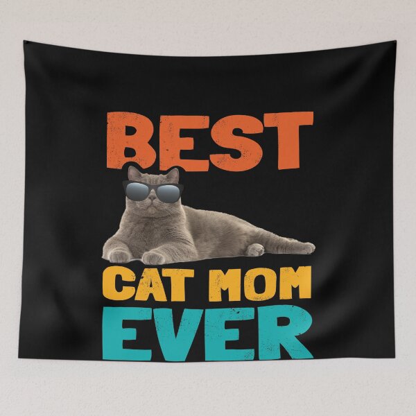 Item preview, Best Cat Mom Cat in Sunglasses Crazy Cat Lady short hair designed and sold by ibeargifts.