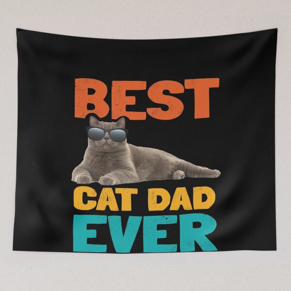 Item preview, Best Cat Dad Cat in Sunglasses Crazy Cat Dad Short Hair designed and sold by ibeargifts.