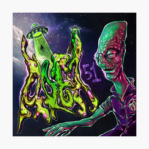 Item preview, Area 51 Graffiti designed and sold by Graffitidesign.